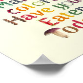 Essen Sie jeden Tag den Regenbogen - Ernährung und Poster (Ecke)