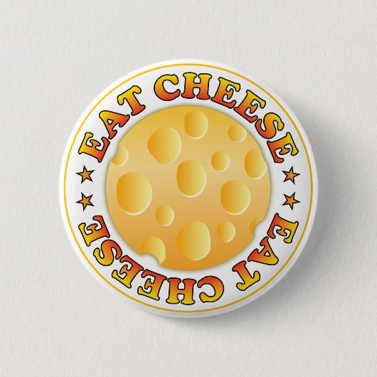 Essen Sie Käse Button (Vorderseite)