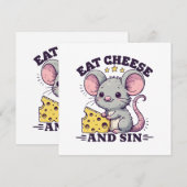 Essen Sie Käse und Sin (Vorne/Hinten)