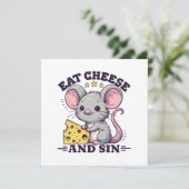 Essen Sie Käse und Sin (Stehend Vorderseite)