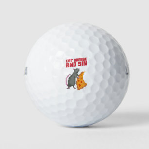 Essen Sie Käse und Sin Golfball
