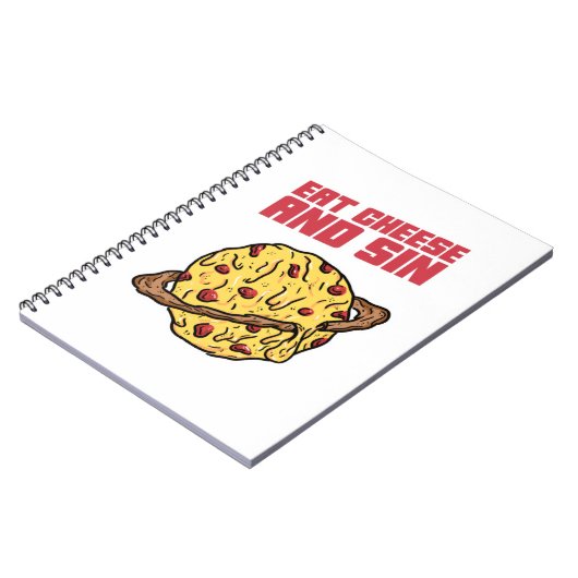 Essen Sie Käse und Sin Notizblock (Linke Seite)