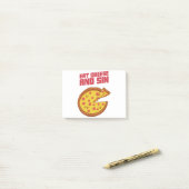 Essen Sie Käse und Sin Post-it Klebezettel (Auf Schreibtisch)