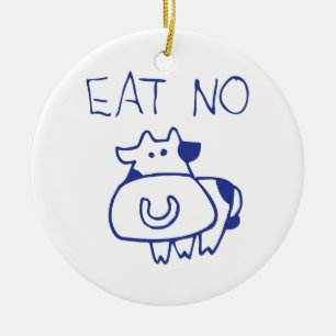 Essen Sie keine Kuh - blueb Keramikornament