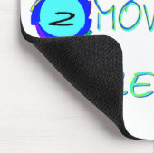 Essen Sie kleiner, bewegen Sie sich mehr, Mousepad (Ecke)