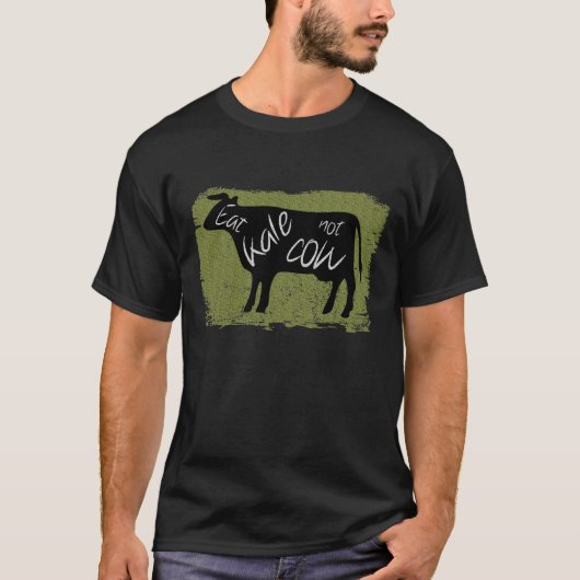 Essen Sie Kohl, nicht Kuh T-Shirt (Vorderseite)