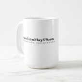 Essen Sie. Liebe. Bauernhof. Kaffee-Tasse Kaffeetasse (Vorderseite Links)