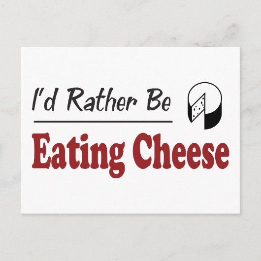 Essen Sie lieber Käse Postkarte (Vorderseite)