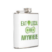 Essen Sie lokal, fahren Sie überall hin Flachmann (Rechts)