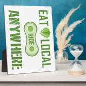 Essen Sie lokal, fahren Sie überall hin Fotoplatte (Seite)