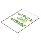 Essen Sie lokal, fahren Sie überall hin Notizblock (Linke Seite)