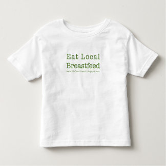 Essen Sie lokale Kleinkinder Kleinkind T-shirt