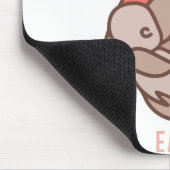 Essen Sie lokalen mittleren Haut-Ton-Entwurf Mousepad (Ecke)