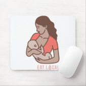 Essen Sie lokalen mittleren Haut-Ton-Entwurf Mousepad (Mit Mouse)