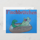 Essen Sie mehr Fisch! Postkarte (Vorne/Hinten)