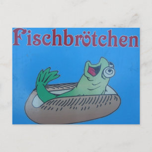 Essen Sie mehr Fisch! Postkarte