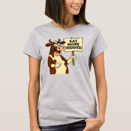 Essen Sie mehr Gemüse vegetarische T-Shirt