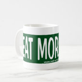 Essen Sie mehr Hafer-Tasse Kaffeetasse (Vorderseite Links)