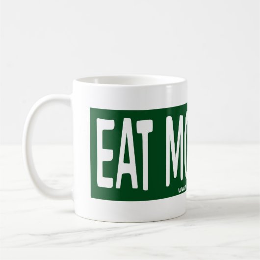 Essen Sie mehr Hafer-Tasse Kaffeetasse (Links)