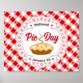 Essen Sie mehr Kuchen auf Pie Day Poster