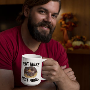 ESSEN SIE MEHR LEBENSMITTEL DONUT Funny KAFFEE MUG Kaffeetasse
