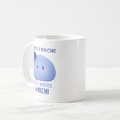 Essen Sie mehr Mochi, Kawaii Niedliche Zitate Tass Kaffeetasse (Vorderseite Links)