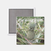 Essen Sie mehr Obst! Ananas Magnet (Vorderseite/Rückseite)