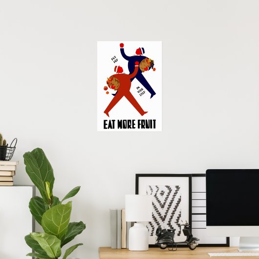 Essen Sie mehr Obst Poster (Heimbüro)