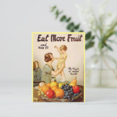 ESSEN SIE MEHR OBST Postkarte (Stehend Vorderseite)
