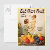 ESSEN SIE MEHR OBST Postkarte (Vorne/Hinten)