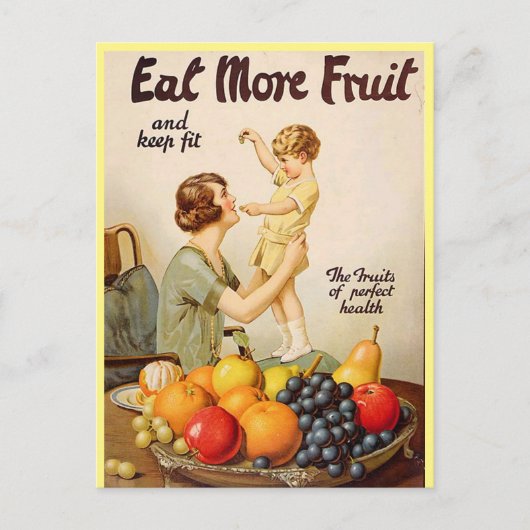 ESSEN SIE MEHR OBST Postkarte (Vorderseite)