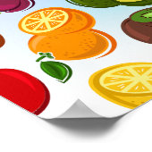 Essen Sie mehr Obst | Vegan- und Pflanze-basierte Poster (Ecke)