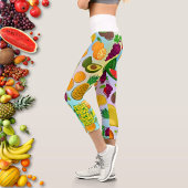 Essen Sie mehr Obst | Yoga für motivierend gesunde Capri Leggings