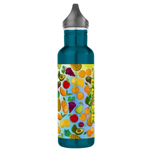 Essen Sie mehr Obst | Yoga für motivierend gesunde Edelstahlflasche (Links)