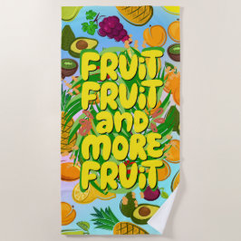 Essen Sie mehr Obst | Yoga für motivierend gesunde Strandtuch