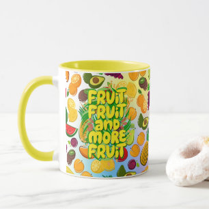 Essen Sie mehr Obst   Yoga für motivierend gesunde Tasse