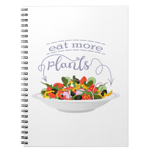 Essen Sie mehr Pflanze Frischsalat Motivation Buch (Vorderseite)