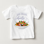 Essen Sie mehr Pflanze Frischsalat Motivation Buch Baby T-shirt (Vorderseite)