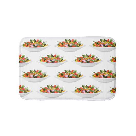 Essen Sie mehr Pflanze Frischsalat Motivation Buch Badematte (Vorderseite)