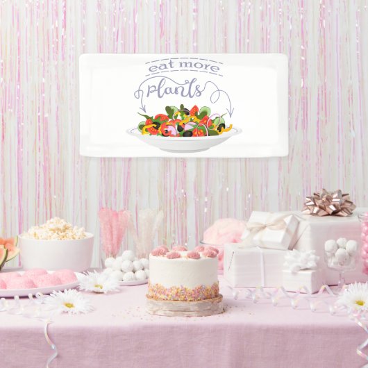 Essen Sie mehr Pflanze Frischsalat Motivation Buch Banner (Party)