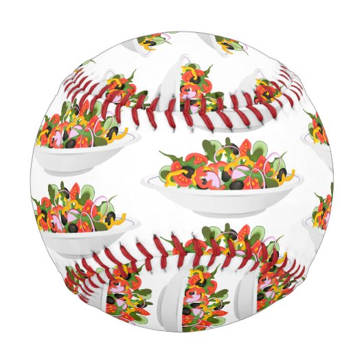 Essen Sie mehr Pflanze Frischsalat Motivation Buch Baseball (Vorderseite)