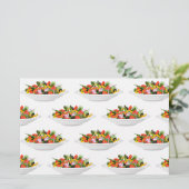 Essen Sie mehr Pflanze Frischsalat Motivation Buch Briefpapier (Stehend Vorderseite)