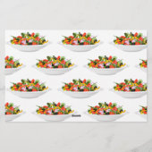 Essen Sie mehr Pflanze Frischsalat Motivation Buch Briefpapier (Rückseite)