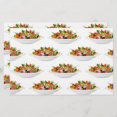 Essen Sie mehr Pflanze Frischsalat Motivation Buch Briefpapier (Vorne/Hinten)