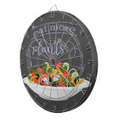 Essen Sie mehr Pflanze Frischsalat Motivation Buch Dartscheibe (Vorderseite rechts)