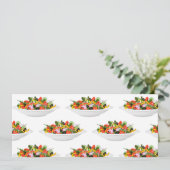 Essen Sie mehr Pflanze Frischsalat Motivation Buch Einladung (Stehend Vorderseite)