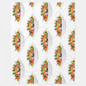 Essen Sie mehr Pflanze Frischsalat Motivation Buch Fleecedecke (Vorderseite)