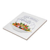 Essen Sie mehr Pflanze Frischsalat Motivation Buch Fliese (Seite)