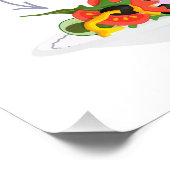 Essen Sie mehr Pflanze Frischsalat Motivation Buch Fotodruck (Ecke)