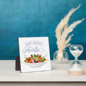 Essen Sie mehr Pflanze Frischsalat Motivation Buch Fotoplatte (InSitu)